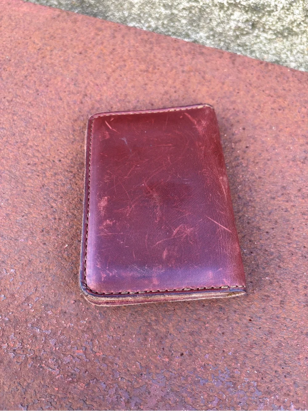 Saddleback Leather Slim Bifold Wallet Silverback Men Tan Leather 3x4.25